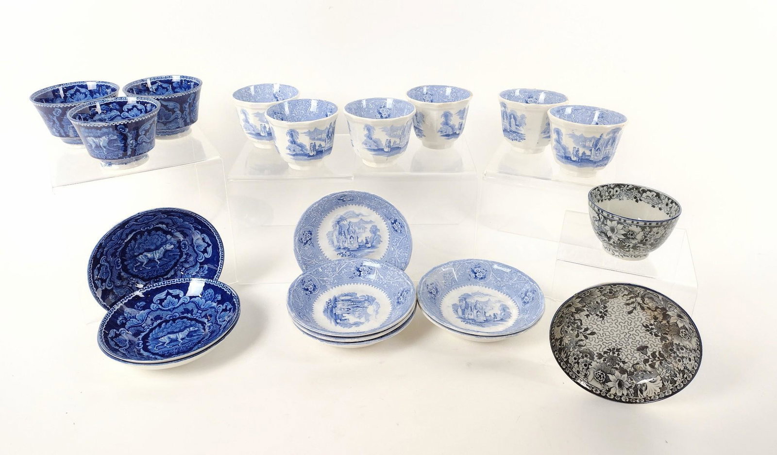 20 Pcs Transferware incl Adams Columbia (1 of 17)