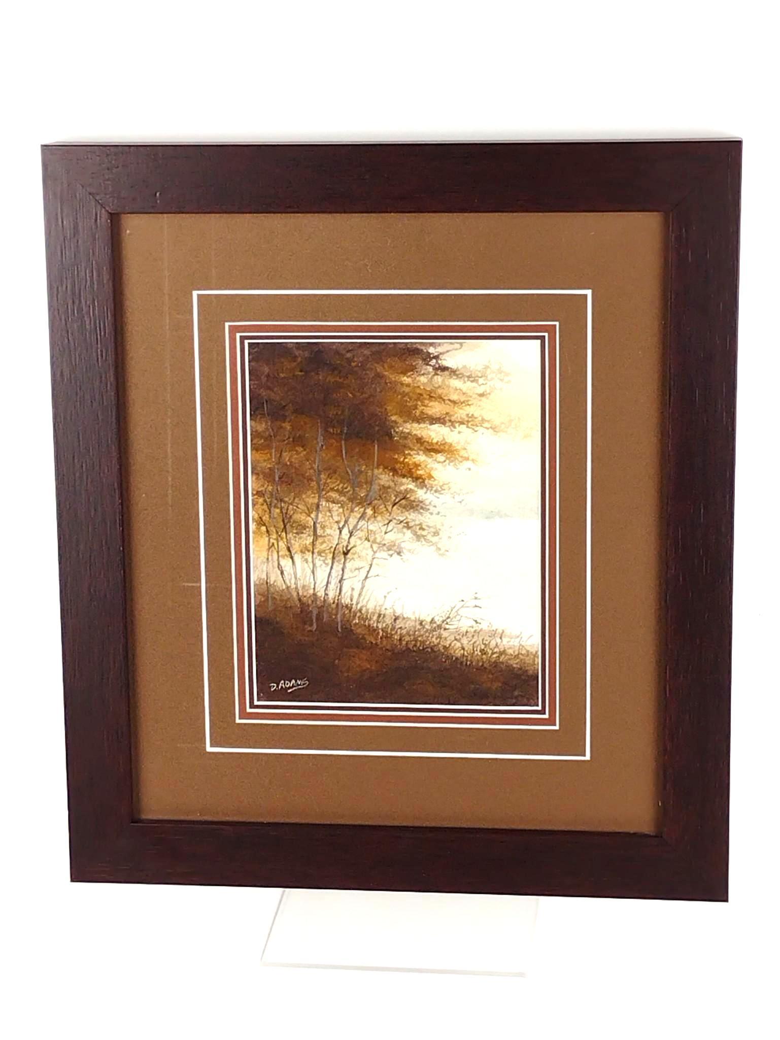 Dave Adams Tree Overlooking the Susquehanna River, PA Watercolor (1 of 3)