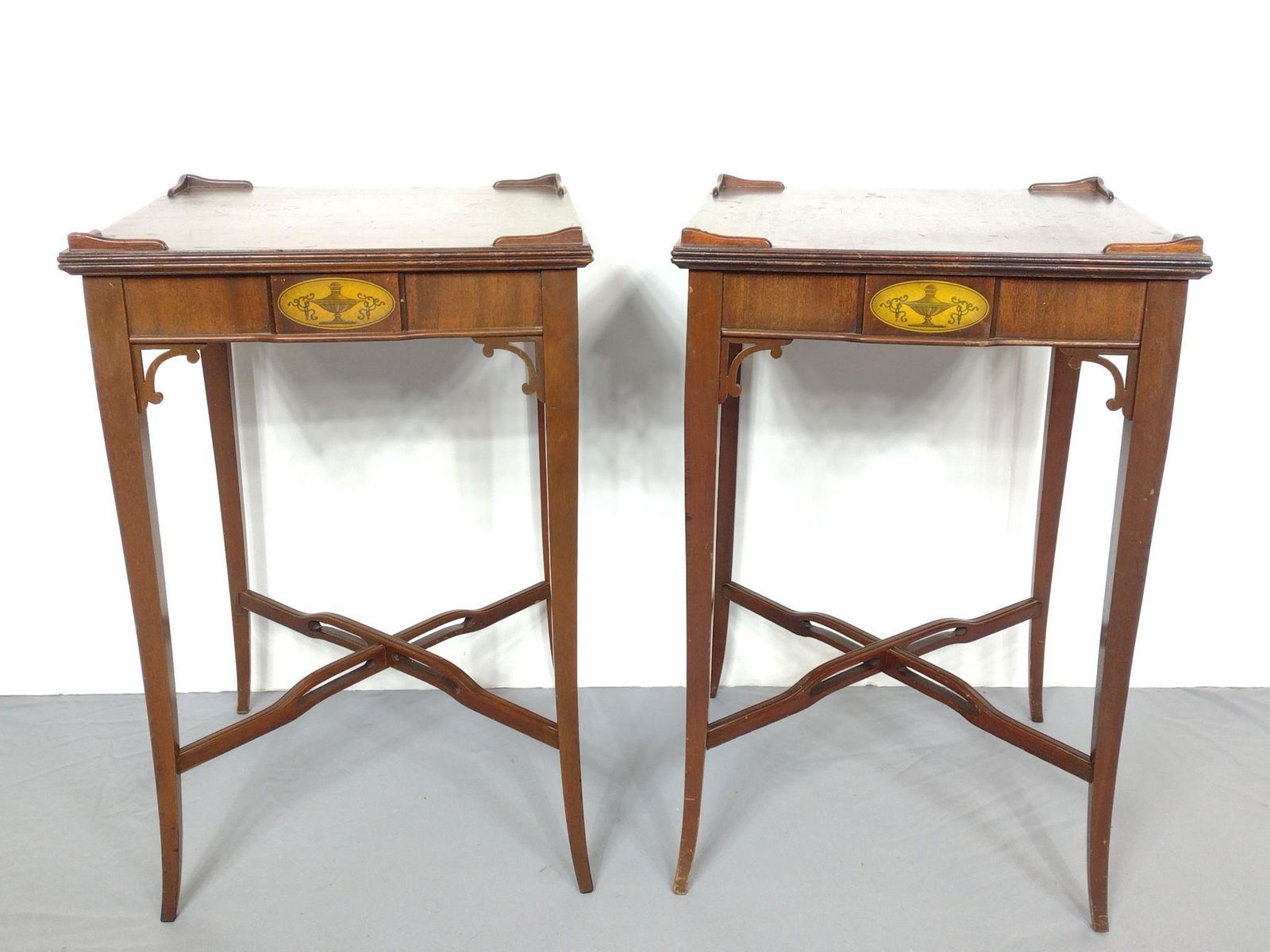 Pair Of Inlaid Side Tables (1 of 9)