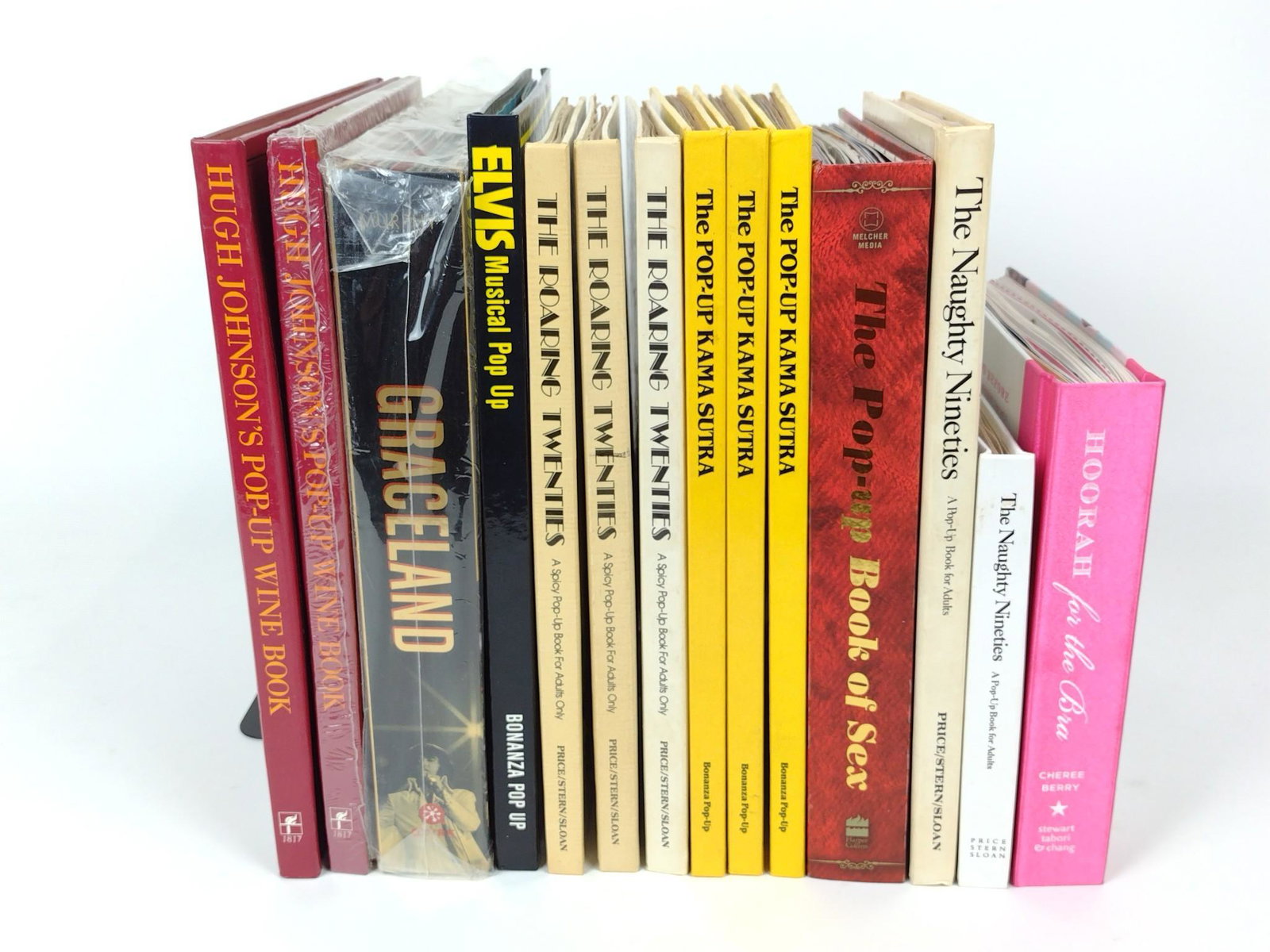 14 Adult Pop-up Books incl Kama Sutra: Also includes The Roaring Twenties, Elvis, and The Pop-Up Wine Book. DM IMPORTANT: Before bidding, please read the terms and conditions. When you registered for the auction you agreed to these terms a