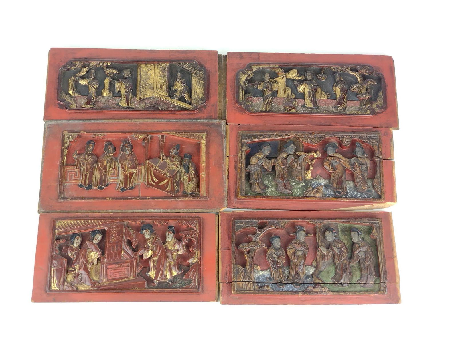 6 Wooden Asian Wall Hanging (1 of 7)