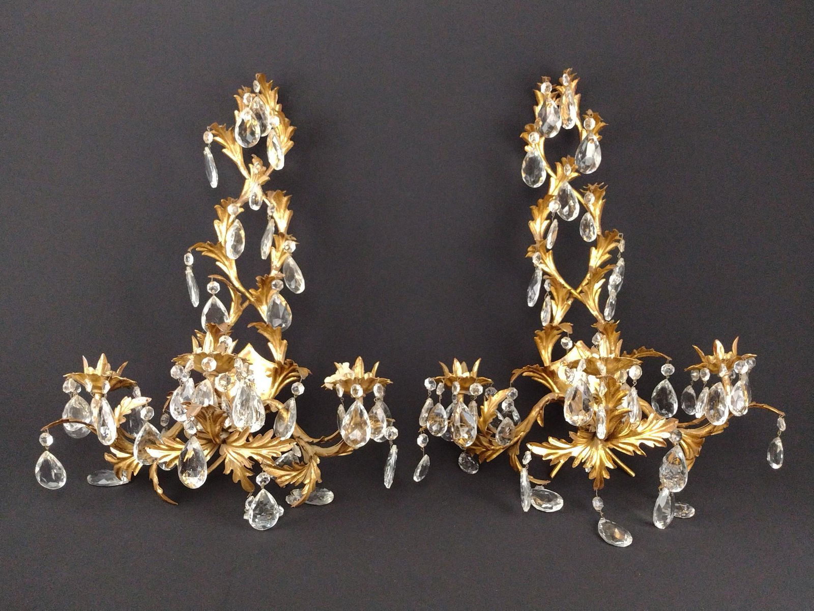 Pr 3 Lite Candle Sconces (1 of 4)