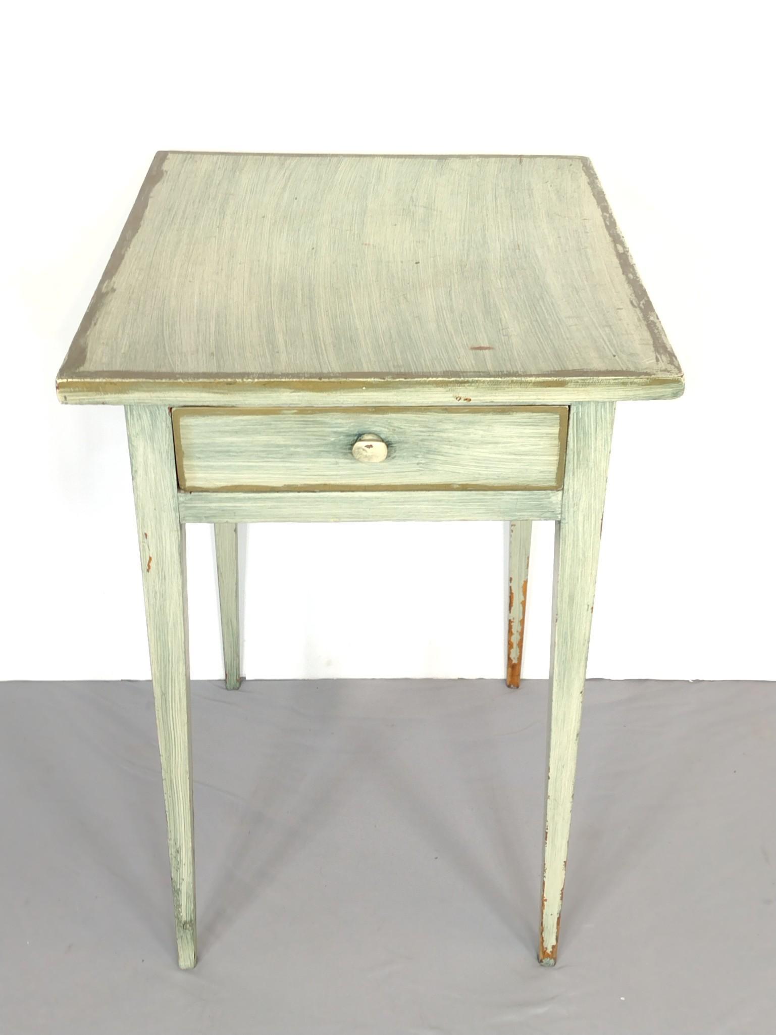 Painted Single Drawer Work Table (1 of 5)
