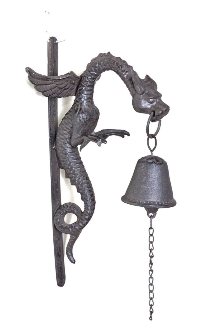 Cast Iron Dragon Bell (1 of 3)