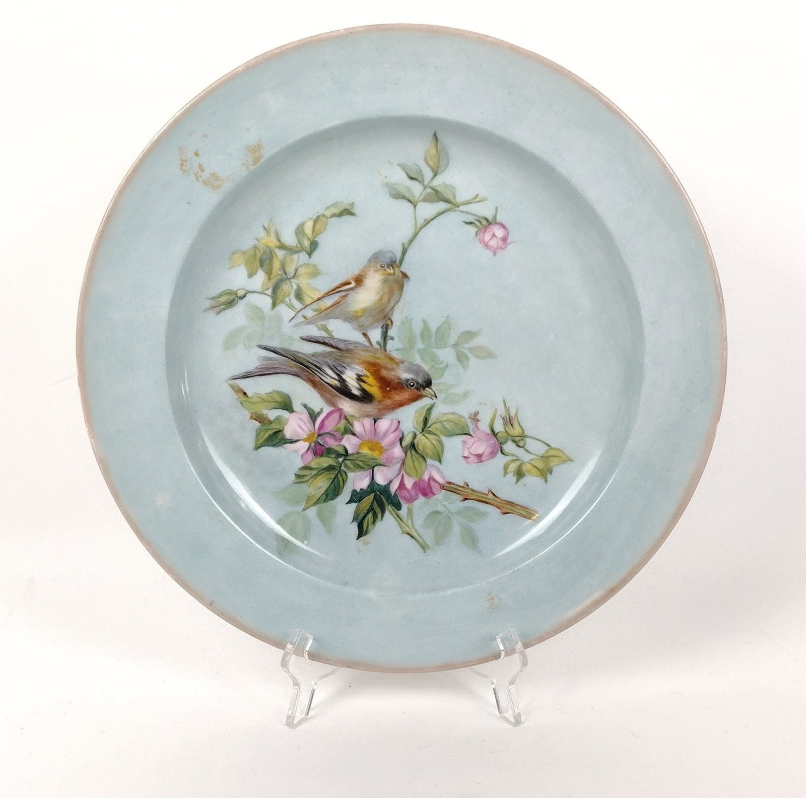 Meissen Hand Painted Charger: 13-1/2" diameter. MEG IMPORTANT: Before bidding, please read the terms and conditions. When you registered for the auction you agreed to these terms and will be required to comply with them.