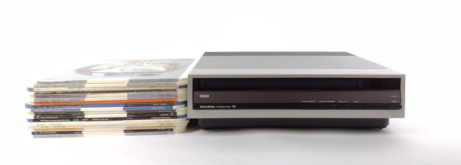 RCA SelectaVision Video Disc Player with 17 Disks (1 of 8)