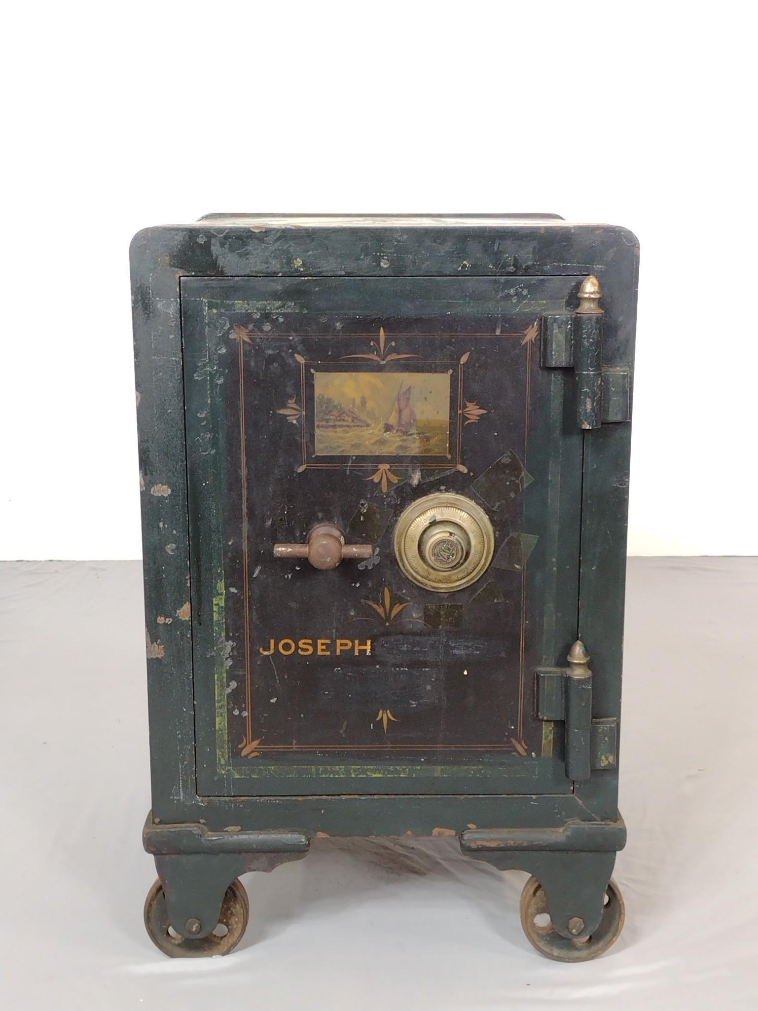 Antique Painted Yale Floor Safe (1 of 6)