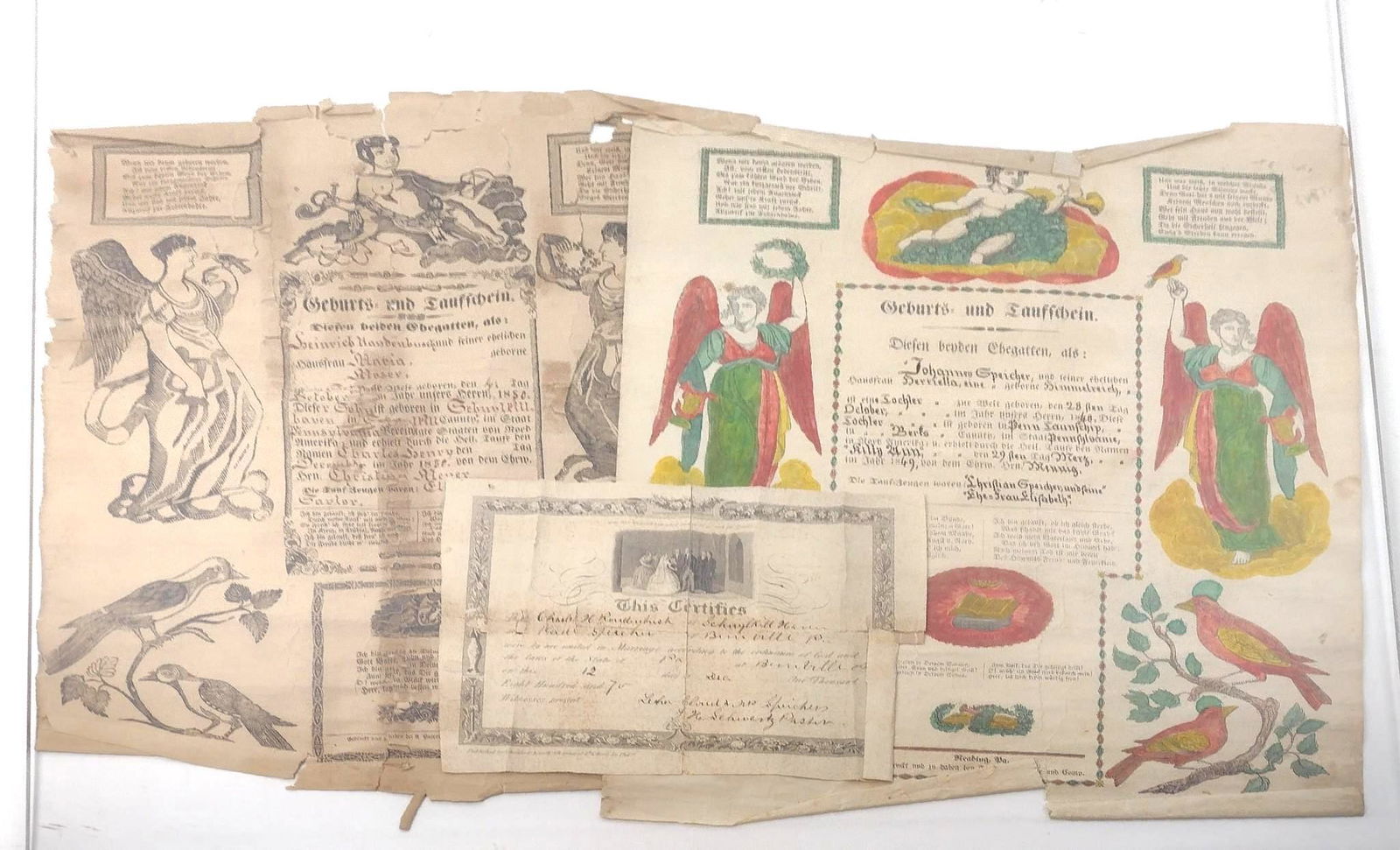 2 Frakturs and Marriage Certificate (1 of 11)