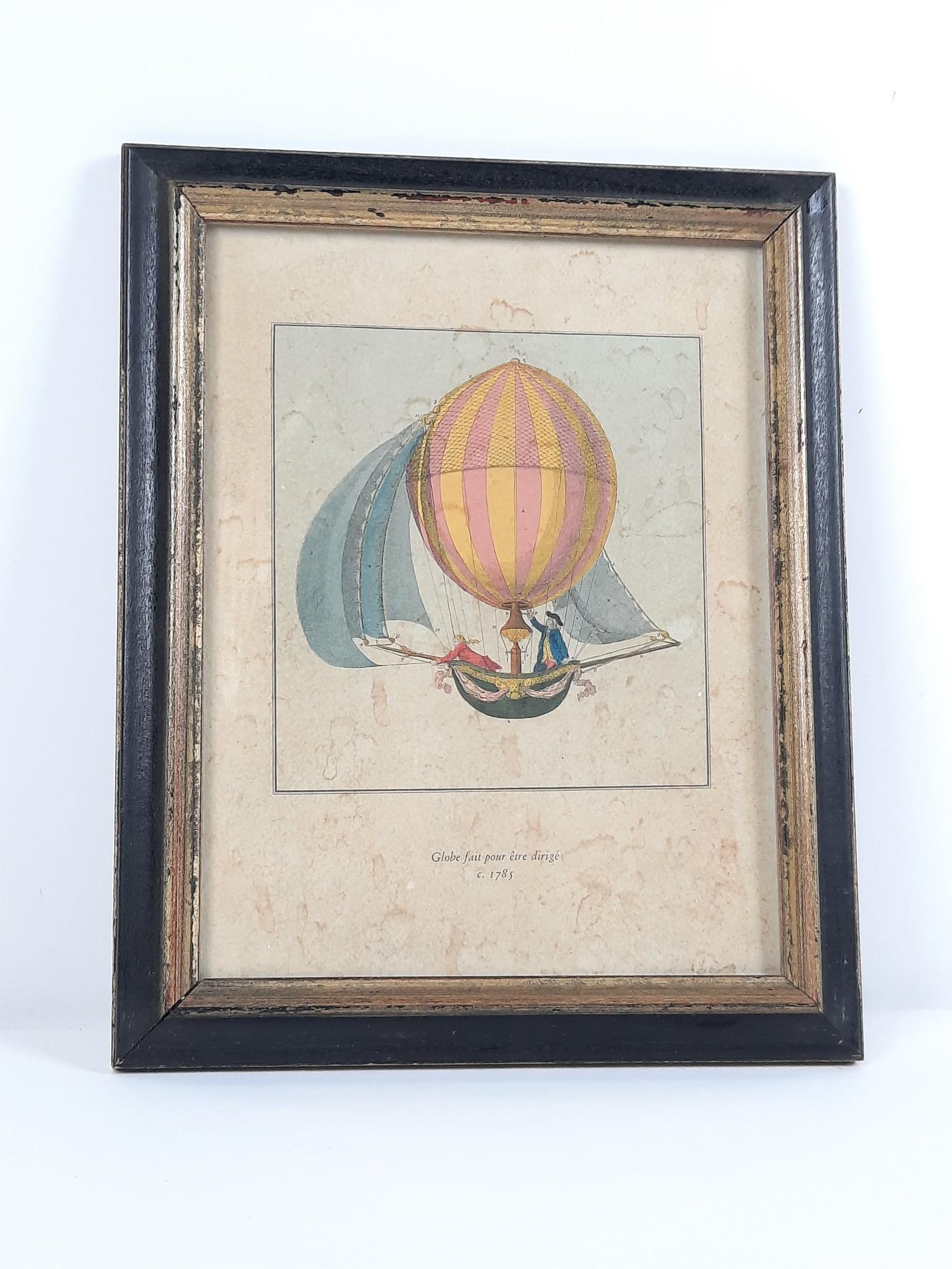 Globe fait pour erte dirige Print: Overall with frame 10-3/4" high x 8-1/2" wide. LRIMPORTANT: Before bidding, please read the terms and conditions. When you registered for the auction you agreed to these terms and will be required to 