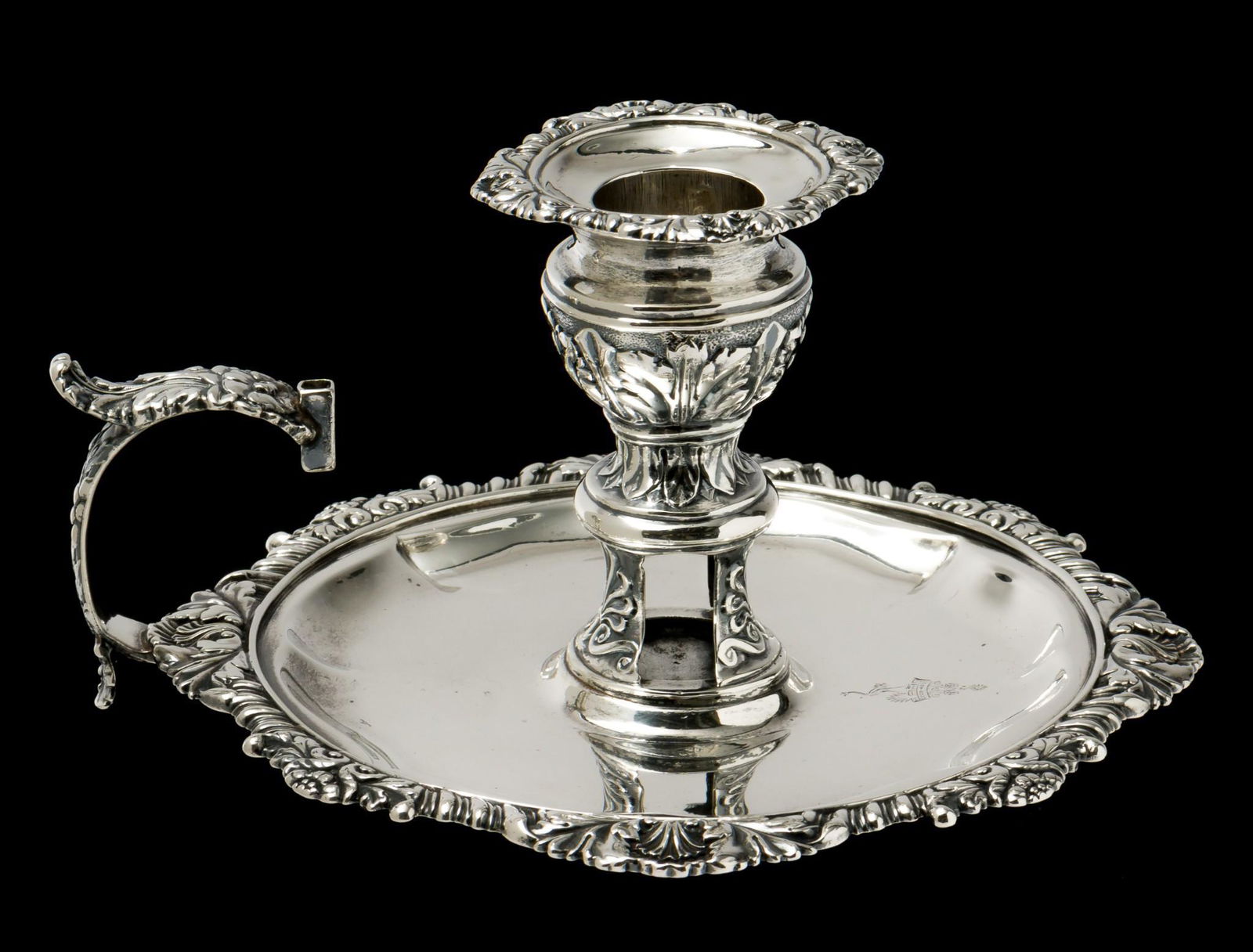 George IV Craddock & Reid Sterling Chamber Candlestick (1 of 6)