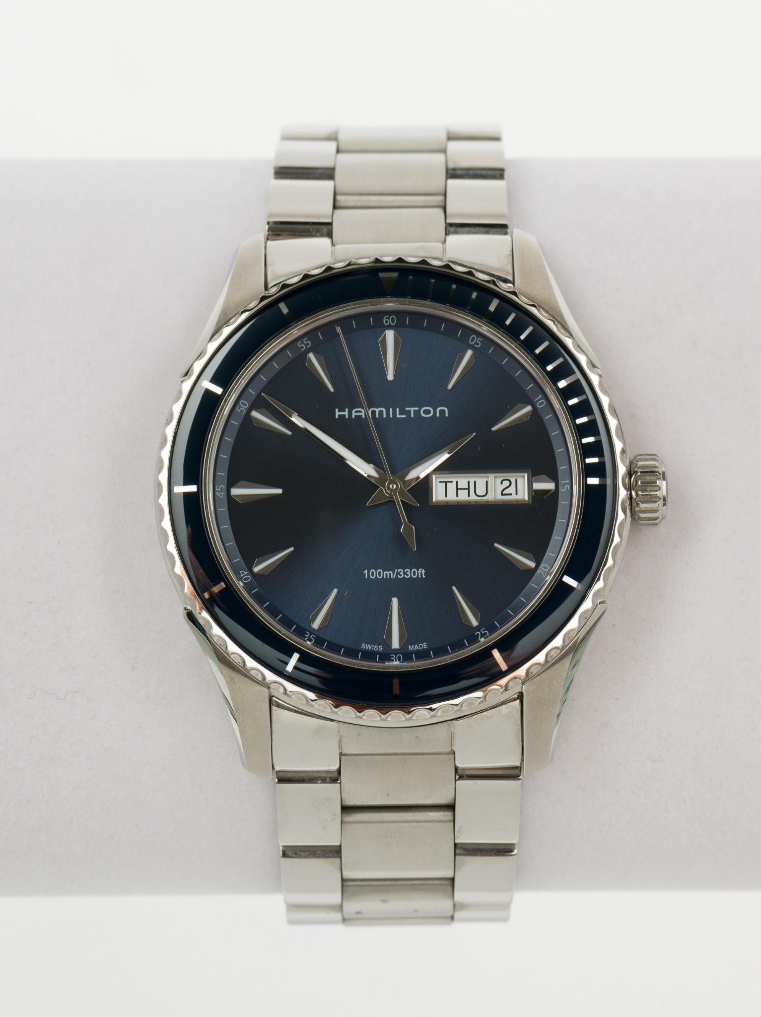 Hamilton Jazzmaster Seaview Blue Dial Wristwatch (1 of 7)