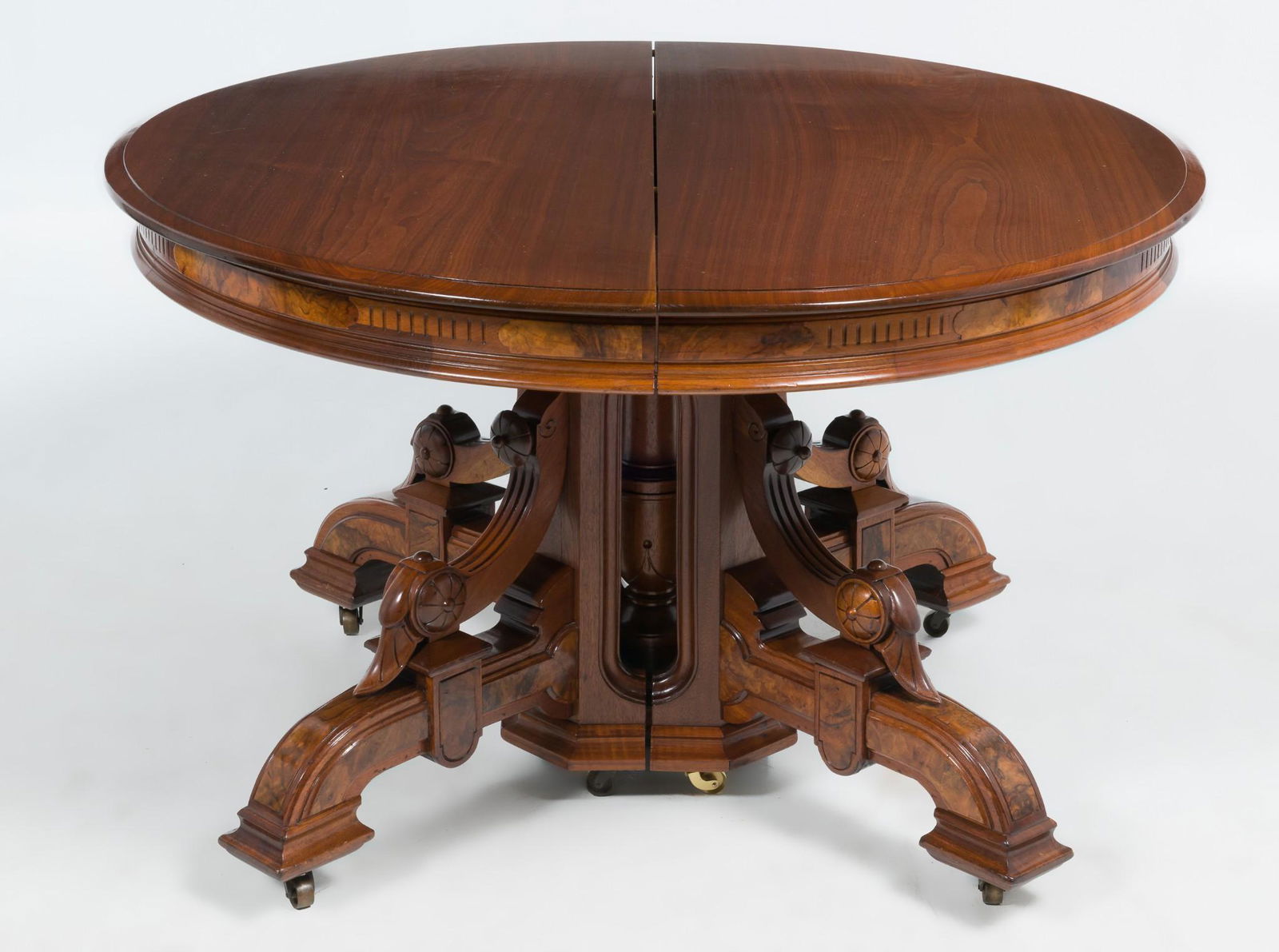 Renaissance Revival Victorian Expansion Dining Room Table (1 of 4)