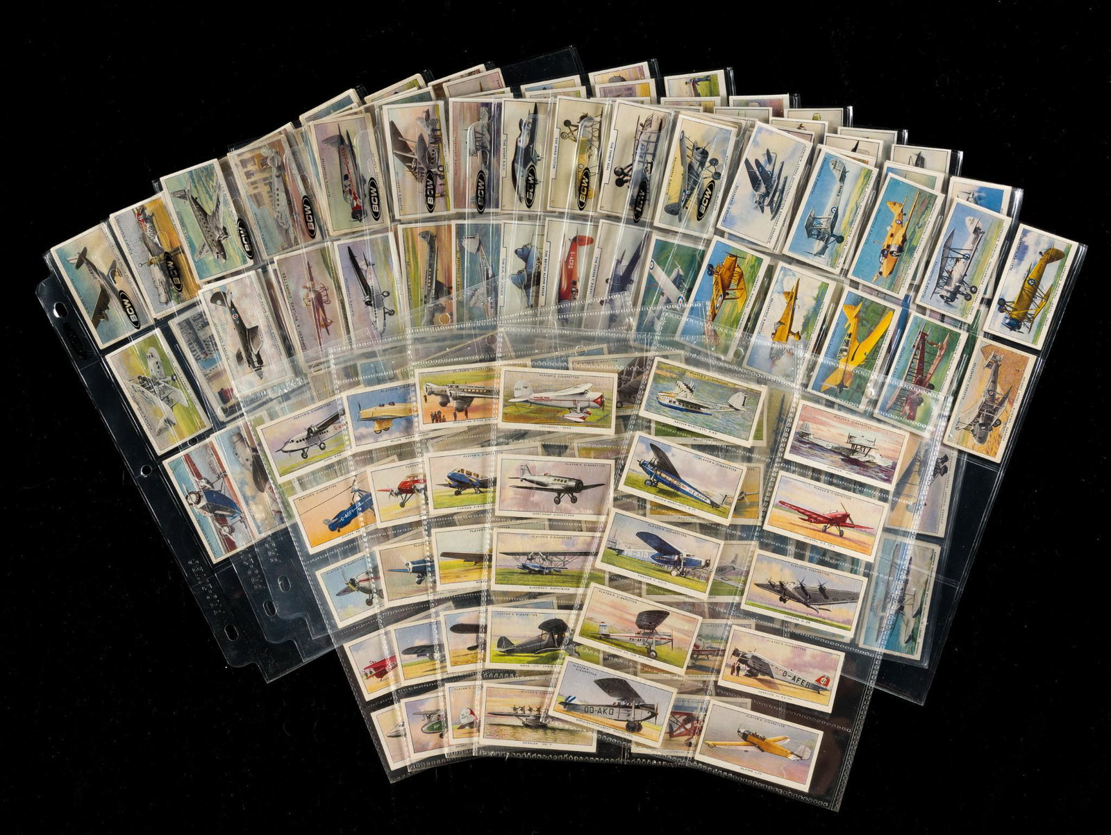 6 Full & Partial Sets Airplane Cigarette Cards (1 of 13)