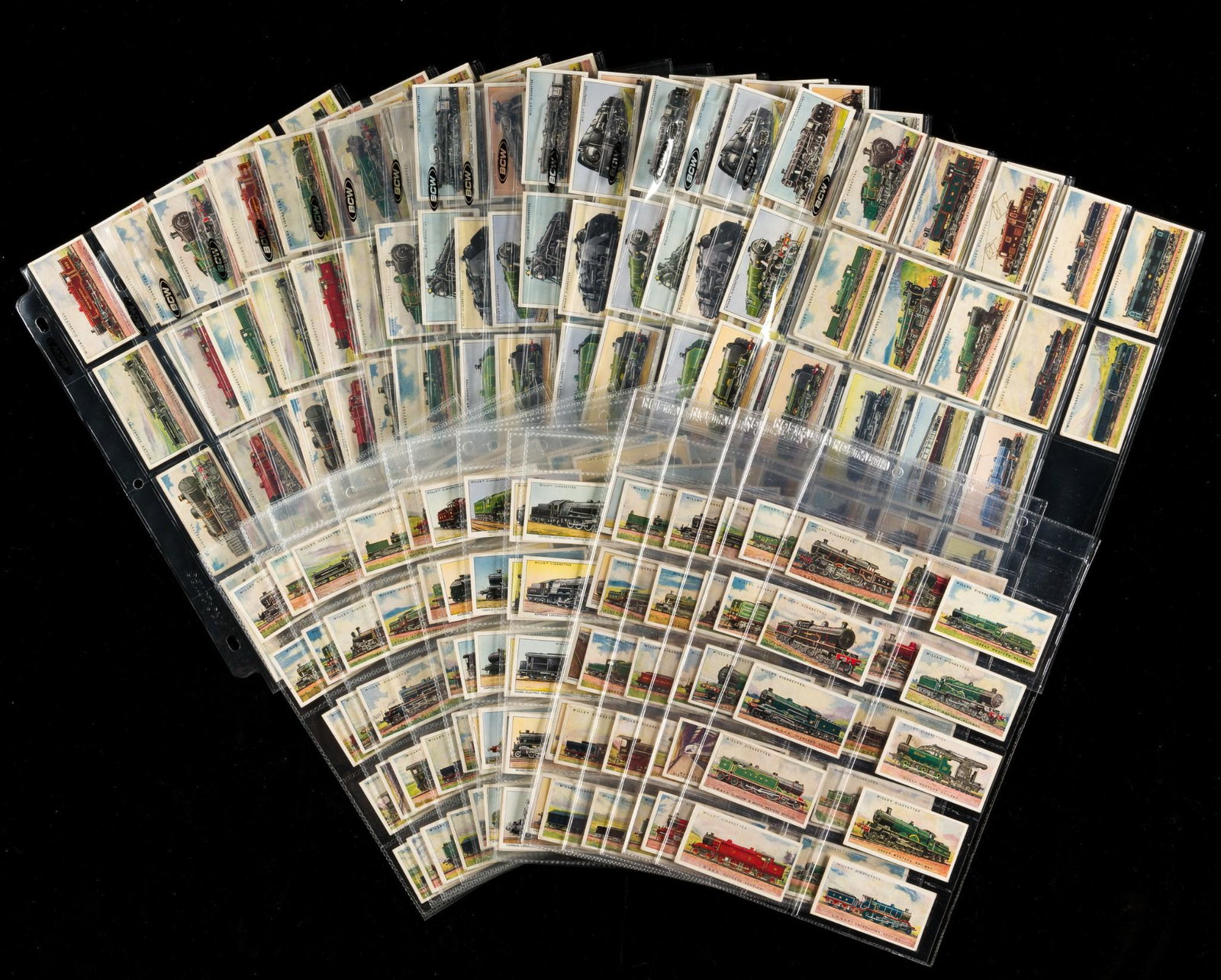 9 Full & Partial Railway Cigarette Card Sets (1 of 19)