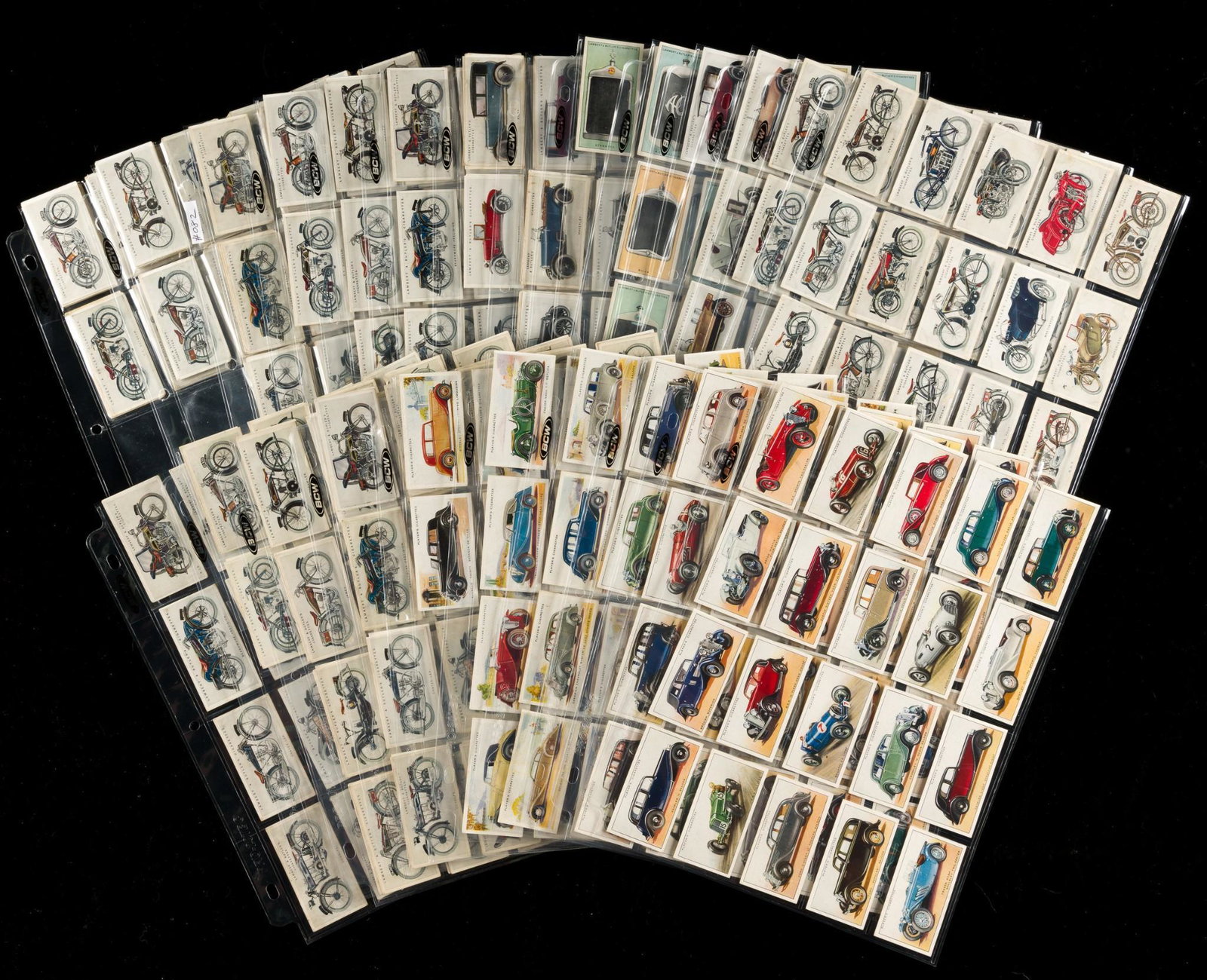 9 Full Sets Motor Vehicles Cigarette Cards (1 of 17)