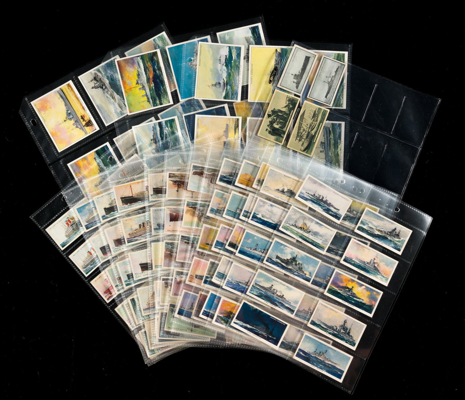 4 Full & Partial Sets Naval Craft Cigarette Cards (1 of 11)