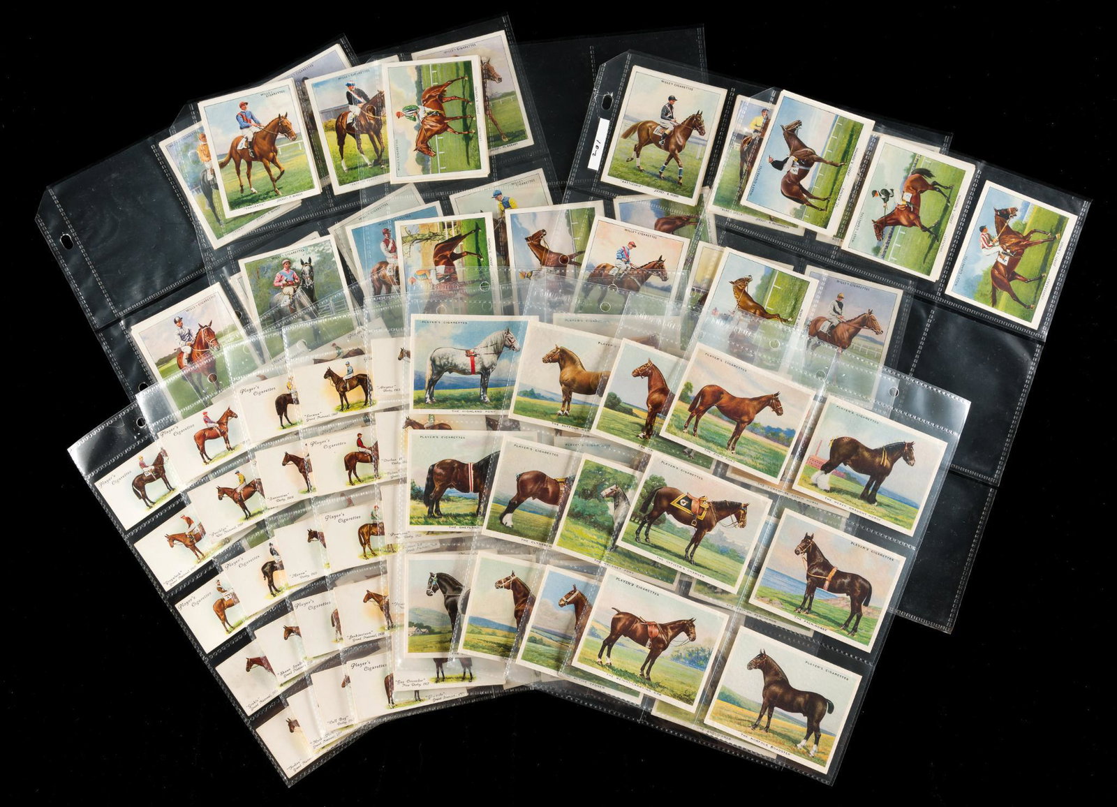3 Full & Partial Sets Horse Cigarette Cards (1 of 7)