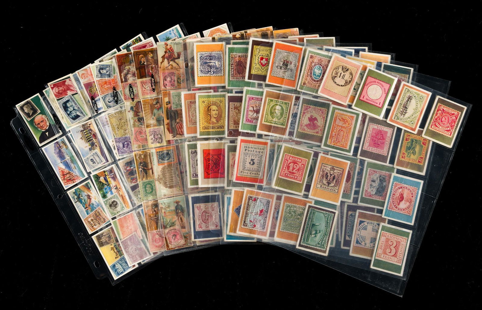 3 Postage Stamp Cigarette Card Sets (1 of 9)
