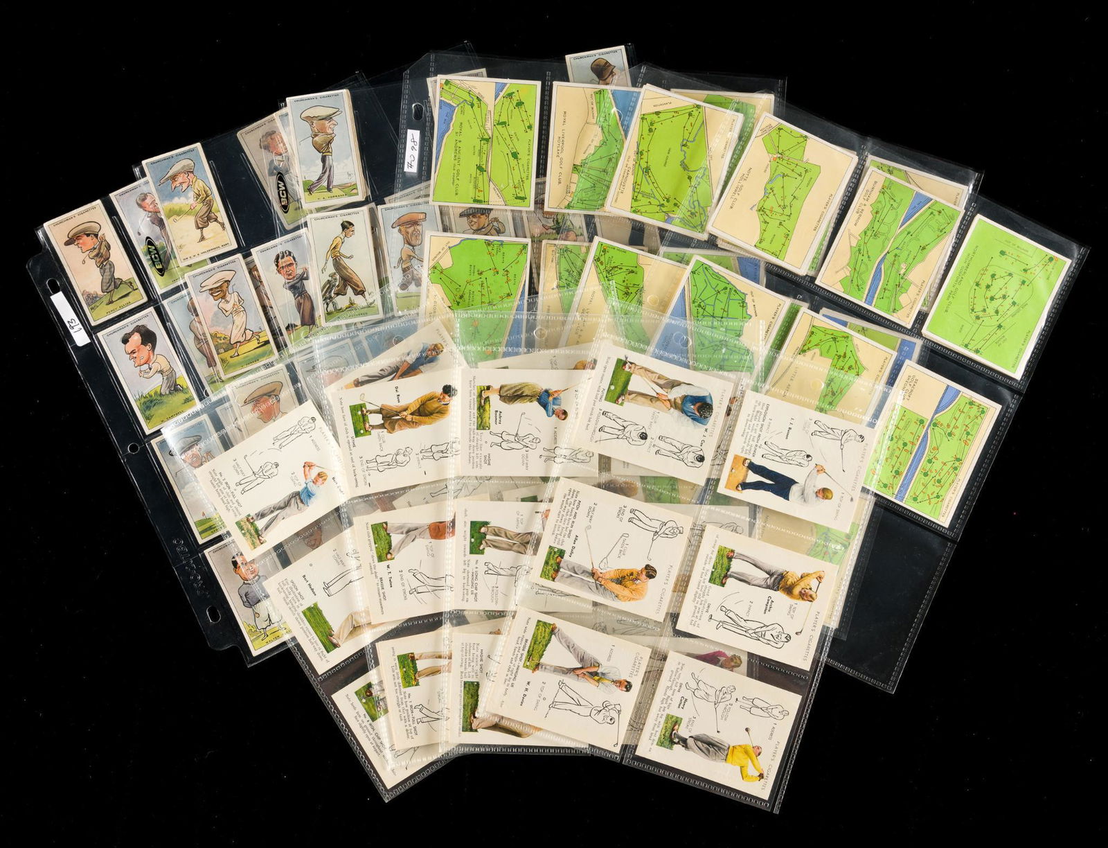 3 Sets Golf Cigarette Cards (1 of 7)