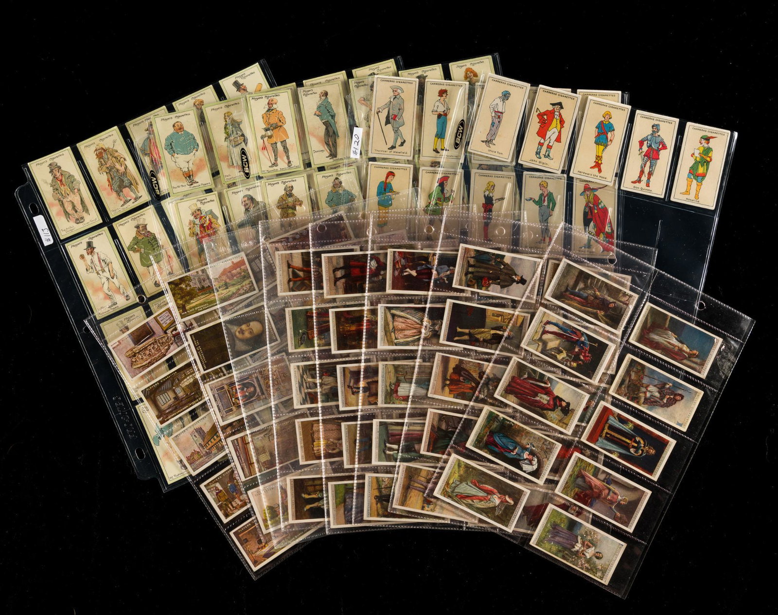 4 Sets Literature Cigarette Cards (1 of 9)