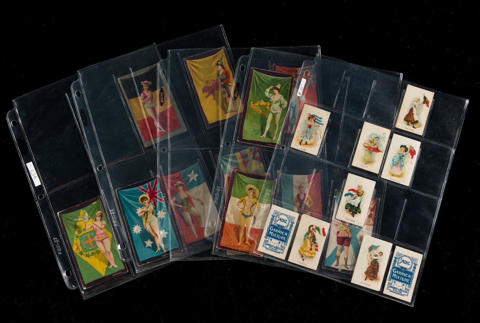 2 Sets Flags & Costumes Cigarette & Tobacco Cards (1 of 5)