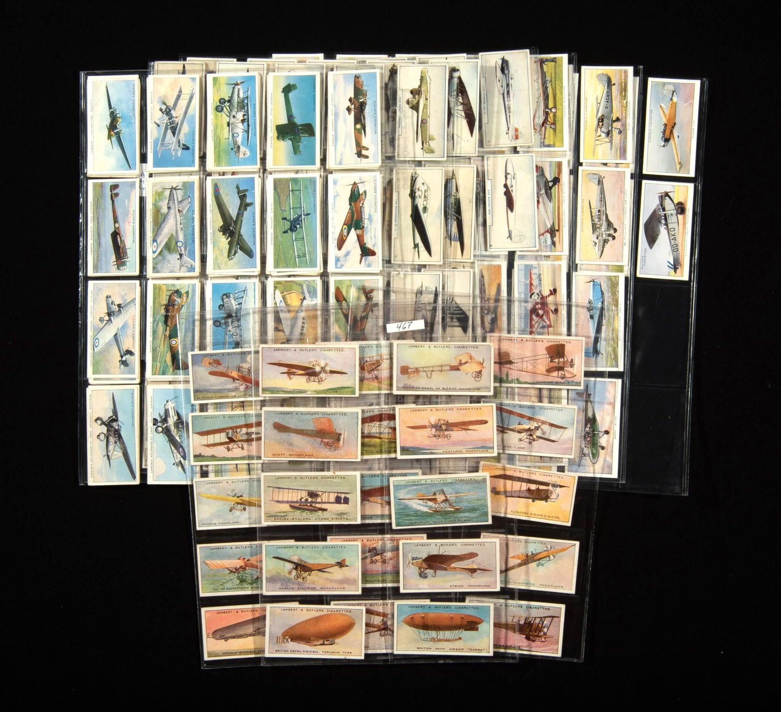 4 Sets Aeroplane Cigarette Cards (1 of 20)