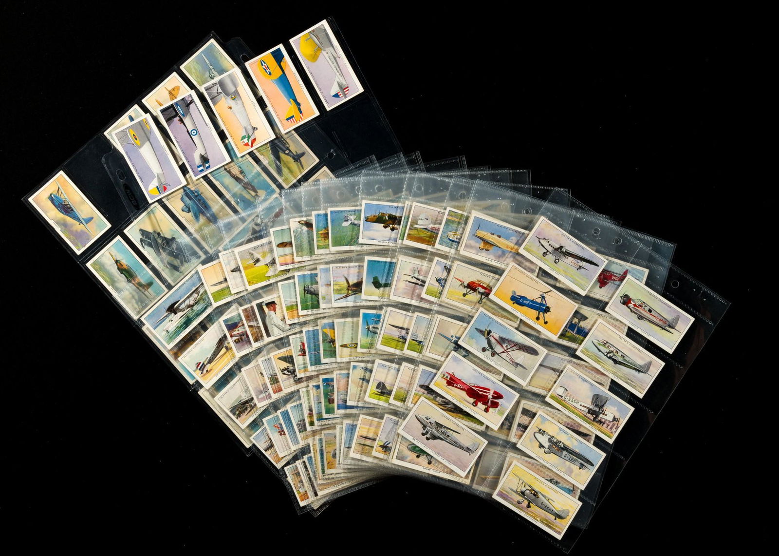 5 Sets Aircraft Cigarette Cards (1 of 17)