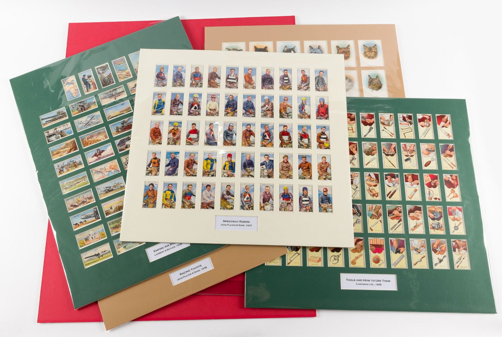 8 Matted Cigarette Card Sets Incl Motorcycles (1 of 9)