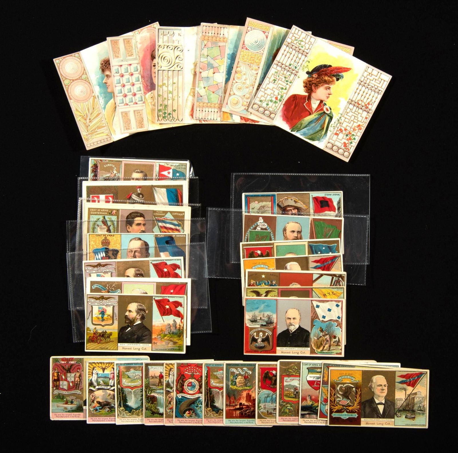 33 Duke's Rulers & Flags Cigarette Trade Cards (1 of 9)