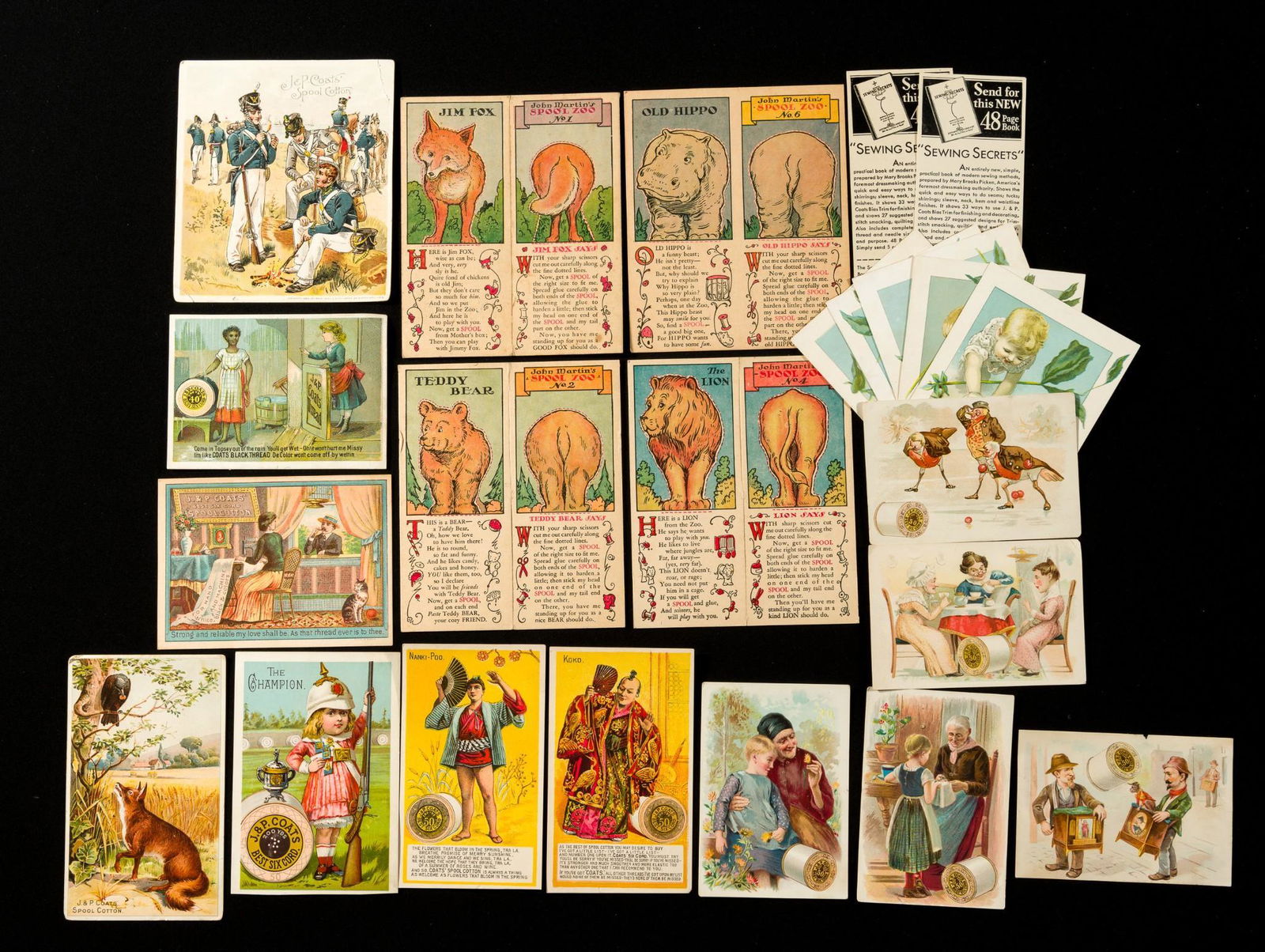 19 J. & P. Coats Trade Cards (1 of 5)