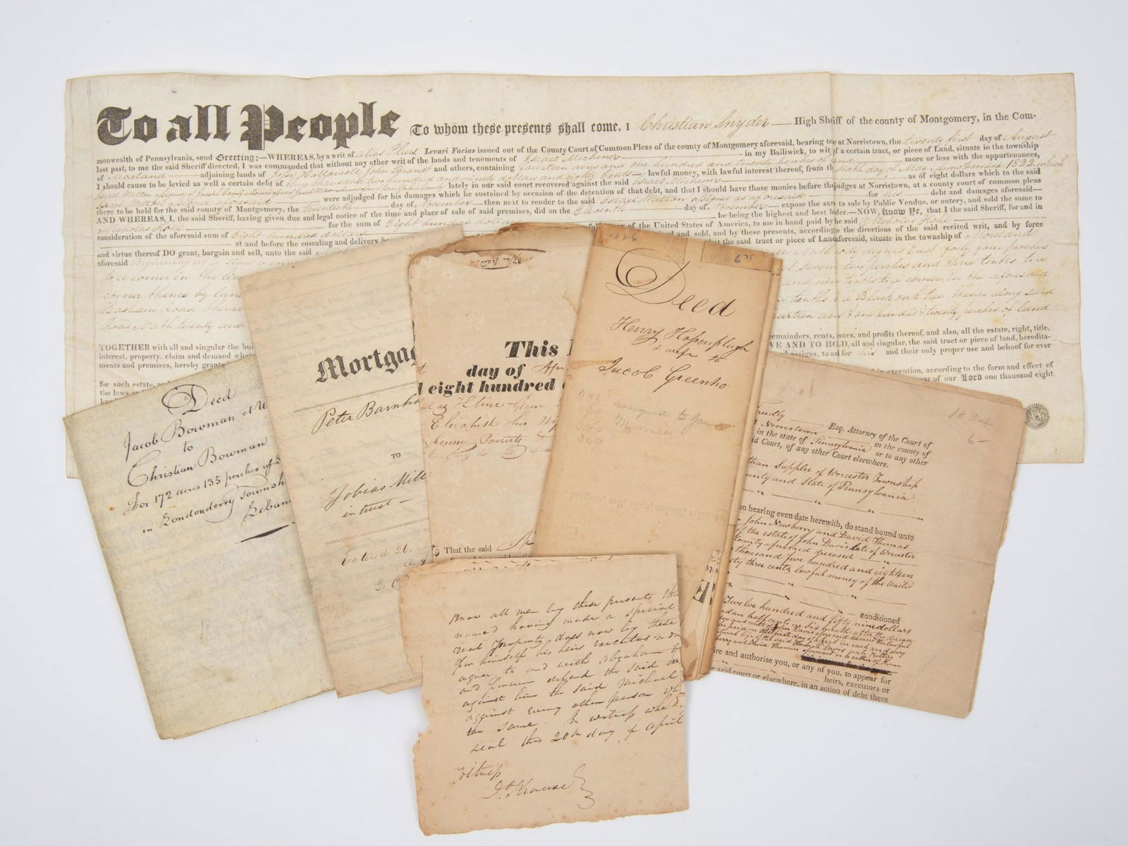 7 Deeds from Various Pennsylvania Counties (1 of 13)