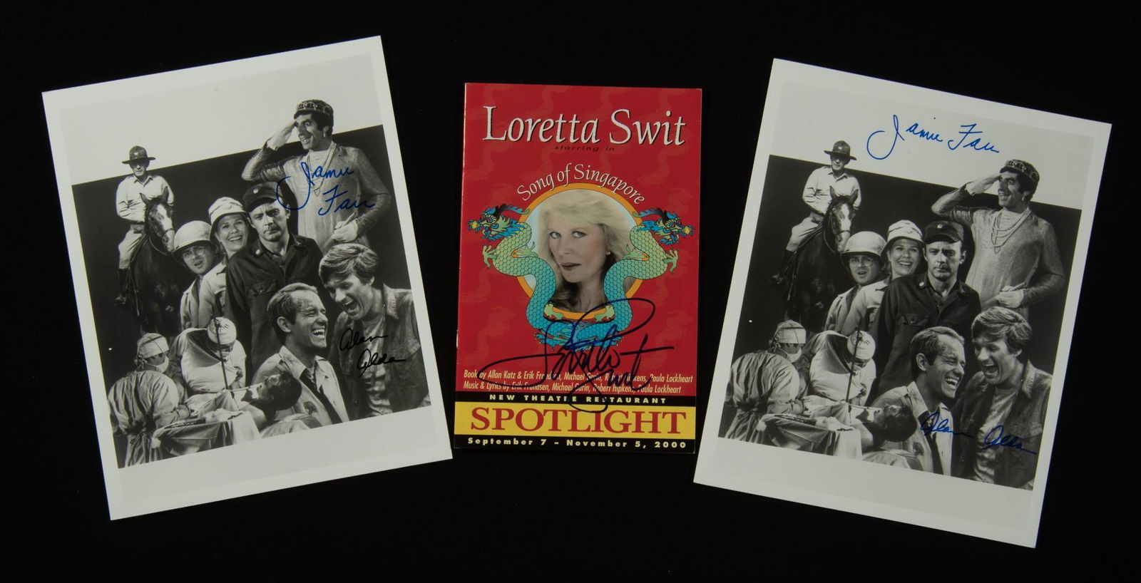 3 Signed Items from MASH (1 of 3)