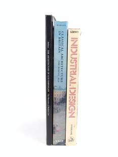 3 Books on Architecture & Industrial Design Incl 1st Ed.: Three books on architecture and industrial design including The Architecture of Luis Barragan by Ambasz, Classical Architecture in Britain The Heroic Age by Worsley, and Industrial Design by Loewy. In