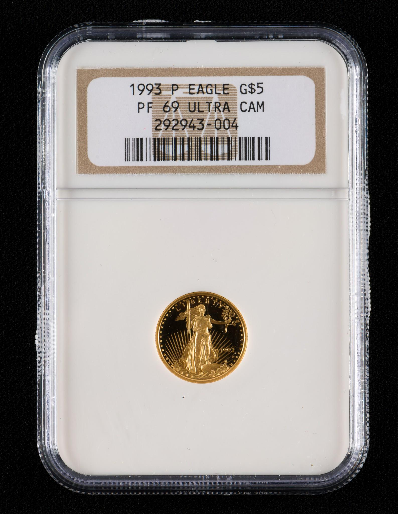 1993 P $5.00 Eagle U.S. Gold (1 of 2)