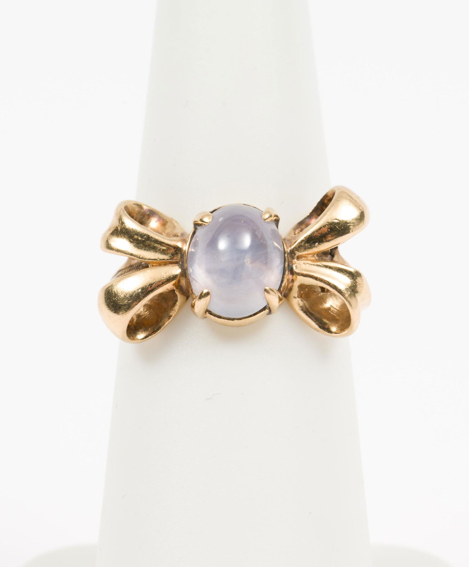 14K Moonstone Bow Ring (1 of 3)