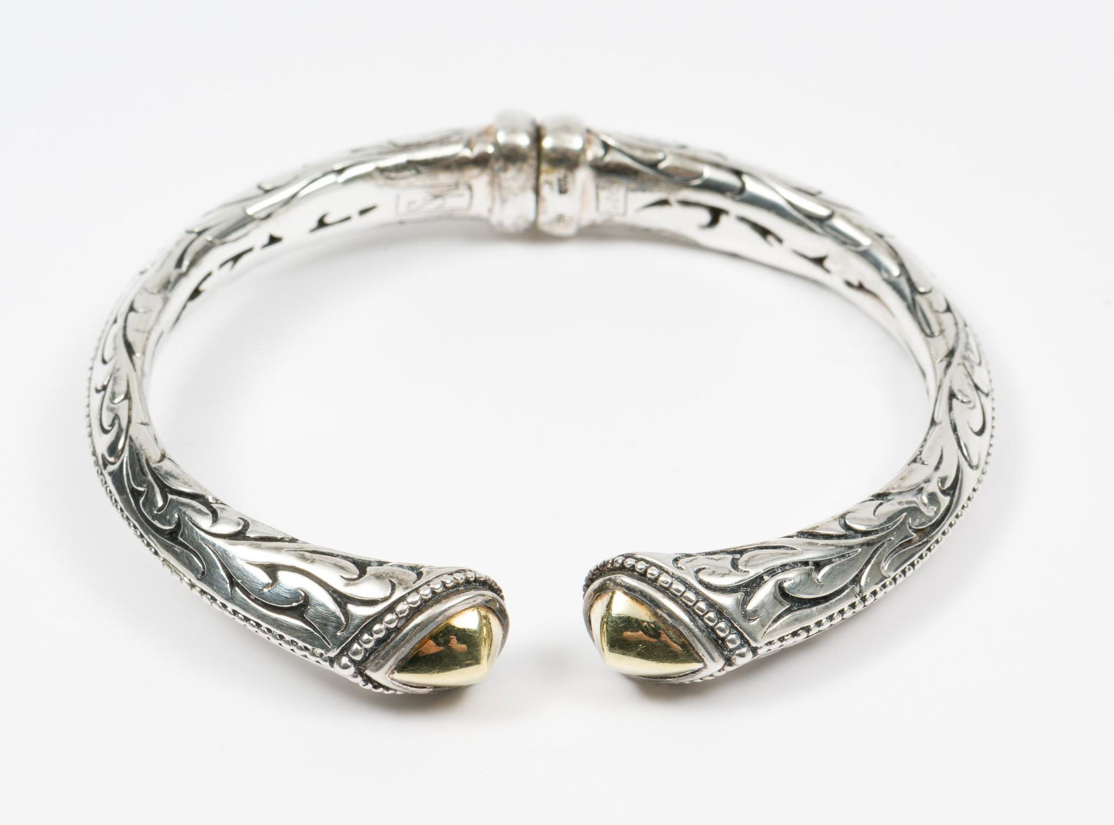 Scott Kay Sterling and 18K Cuff Bracelet (1 of 3)