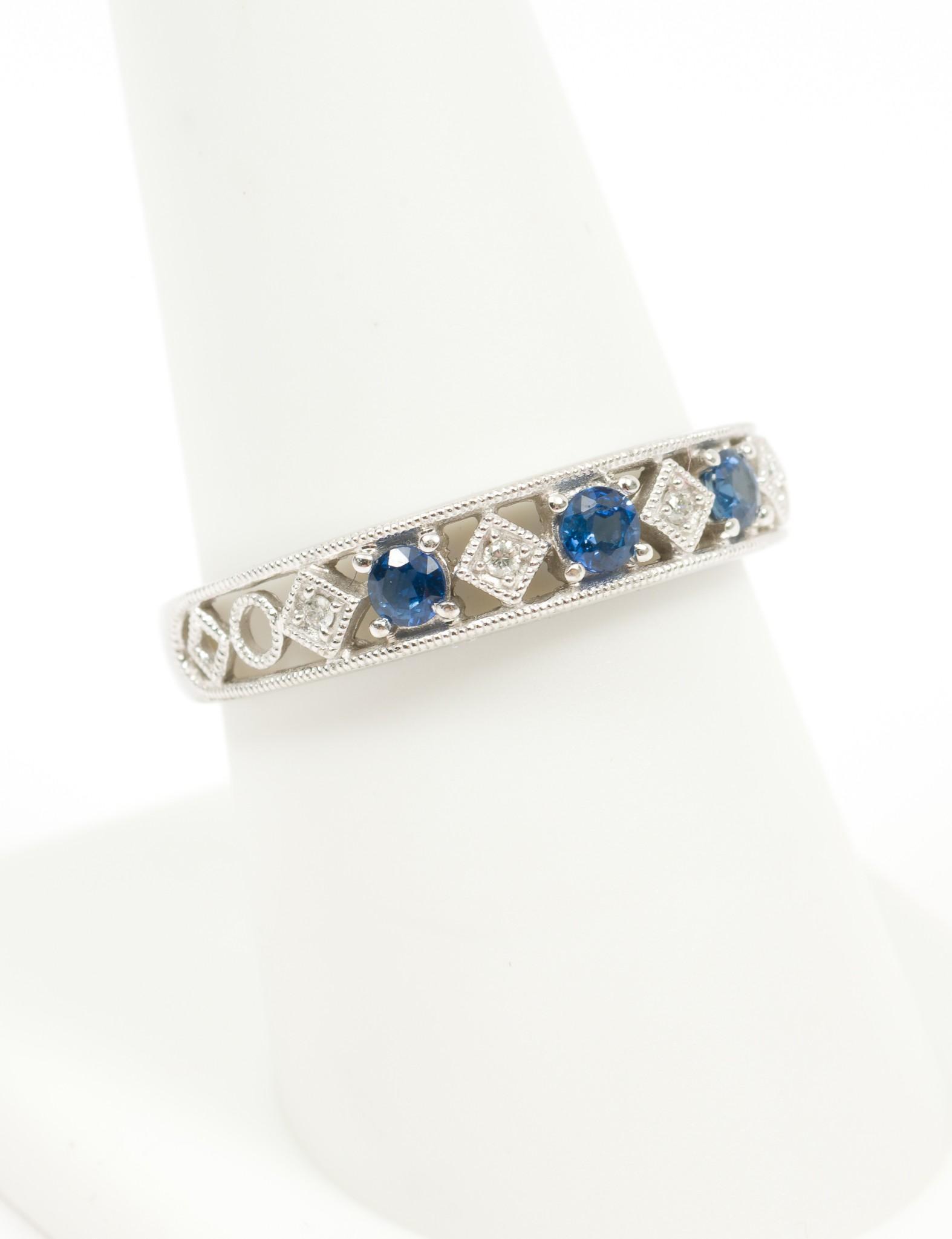 14K Sapphire & Diamond Ring (1 of 3)