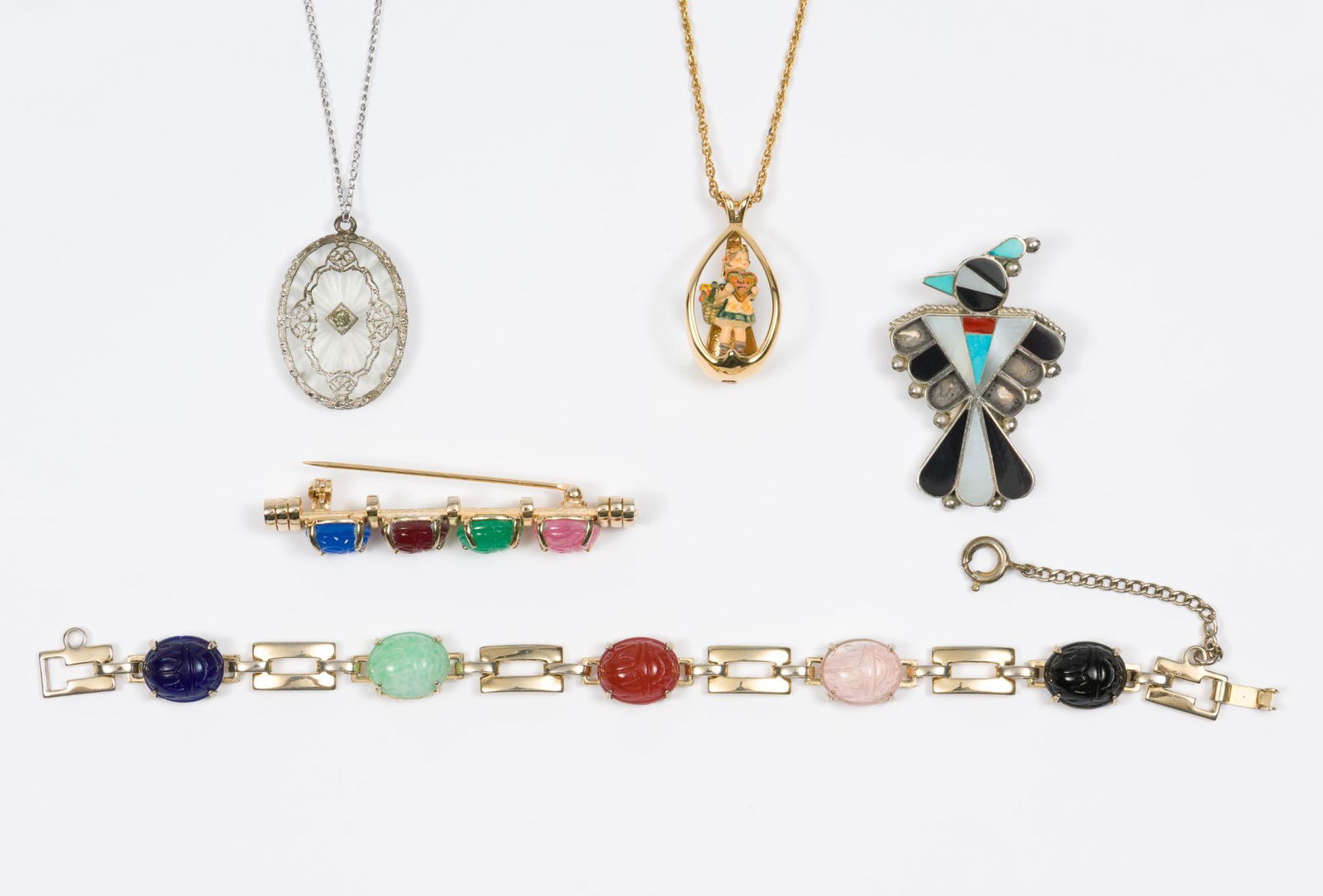 5 pcs. Sterling and Gold-Filled Jewelry (1 of 12)