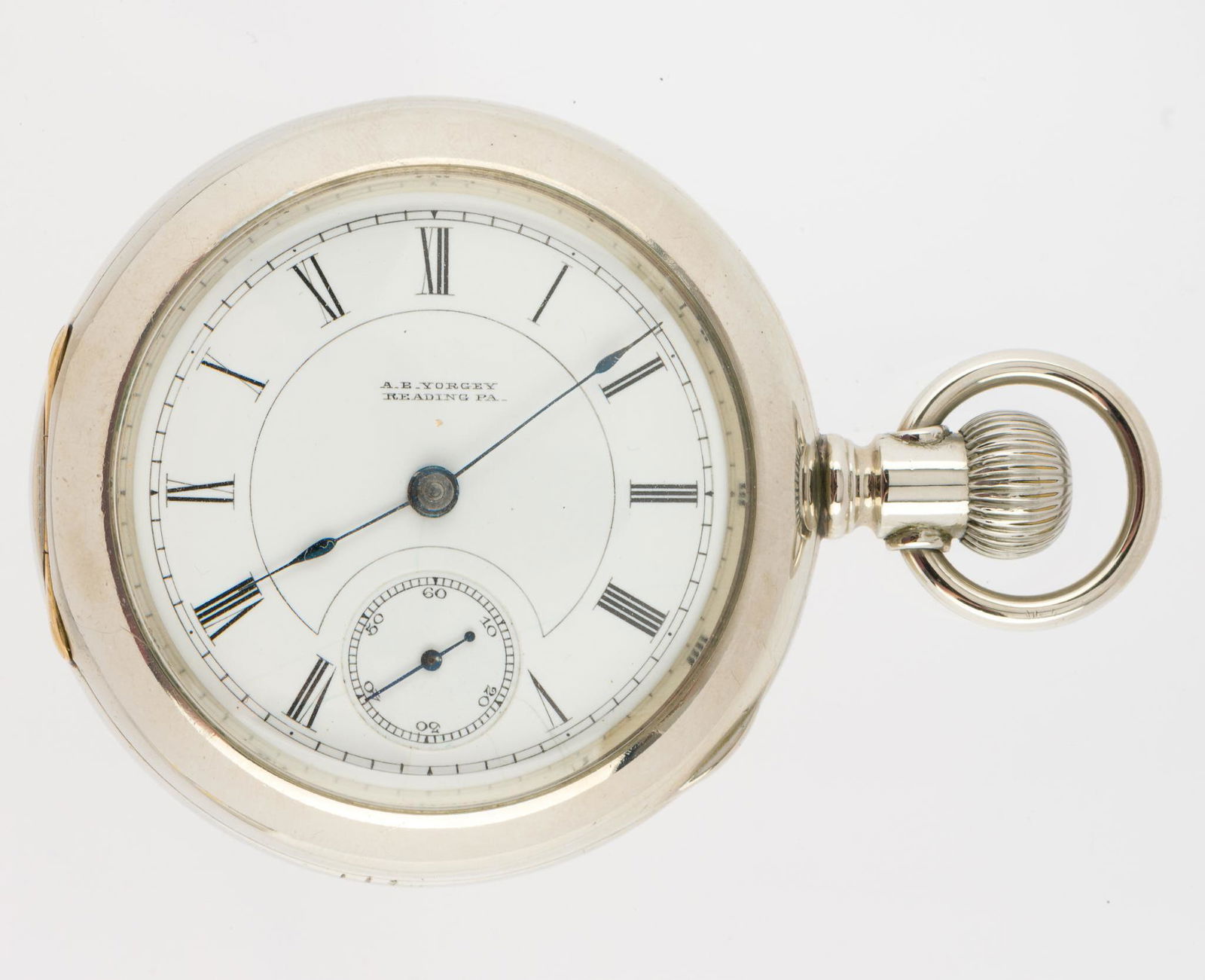 A. B. Yorgey Reading, PA Open Face Pocket Watch (1 of 4)