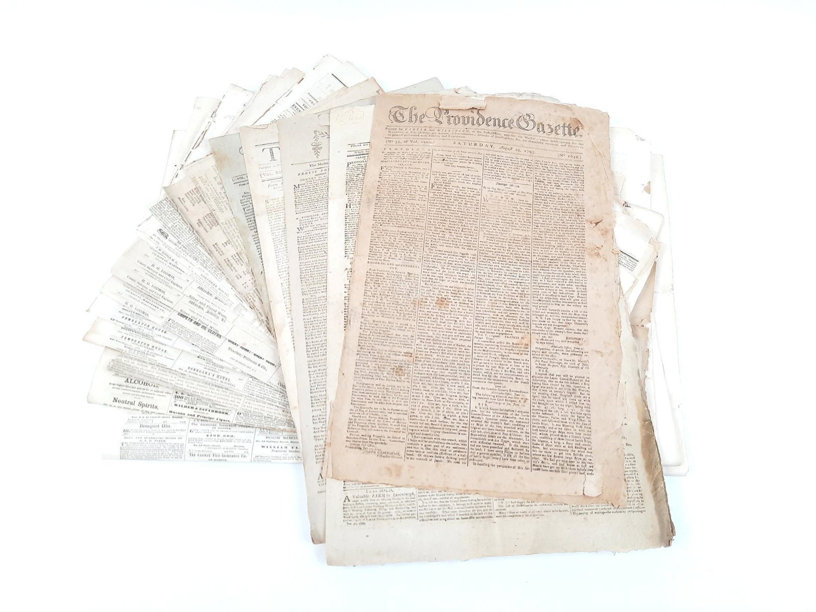 20 - 19th c New England Newspapers: Includes Boston Evening Transcript, Boston Post, The Dover (NH), Enquirer, American Railway Times (Boston), Hartford Evening Press, New Hampshire Statesman, The Province Gazette, Columbian Sentinel, T