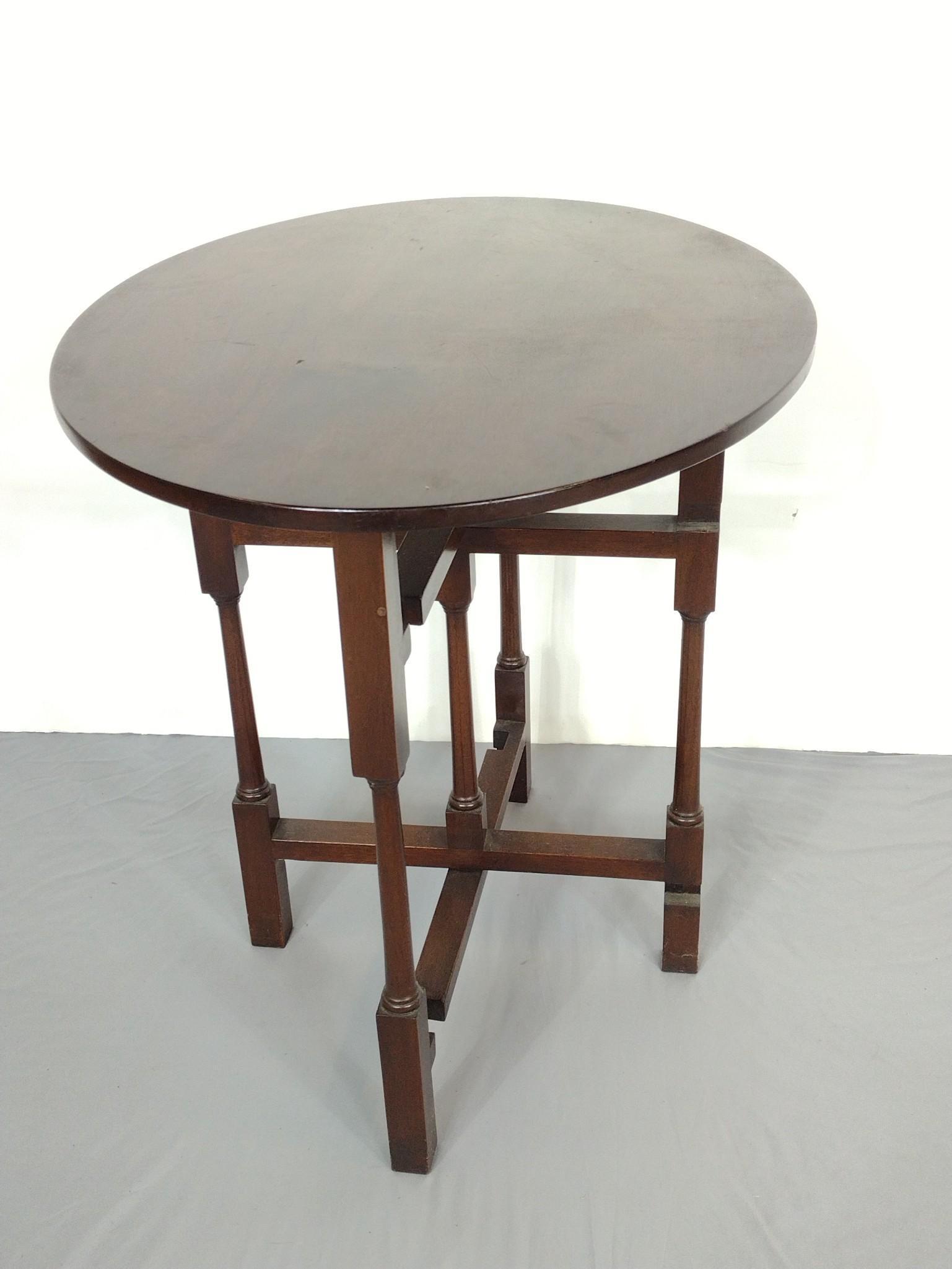 Tilt Top Table with Folding Base (1 of 6)