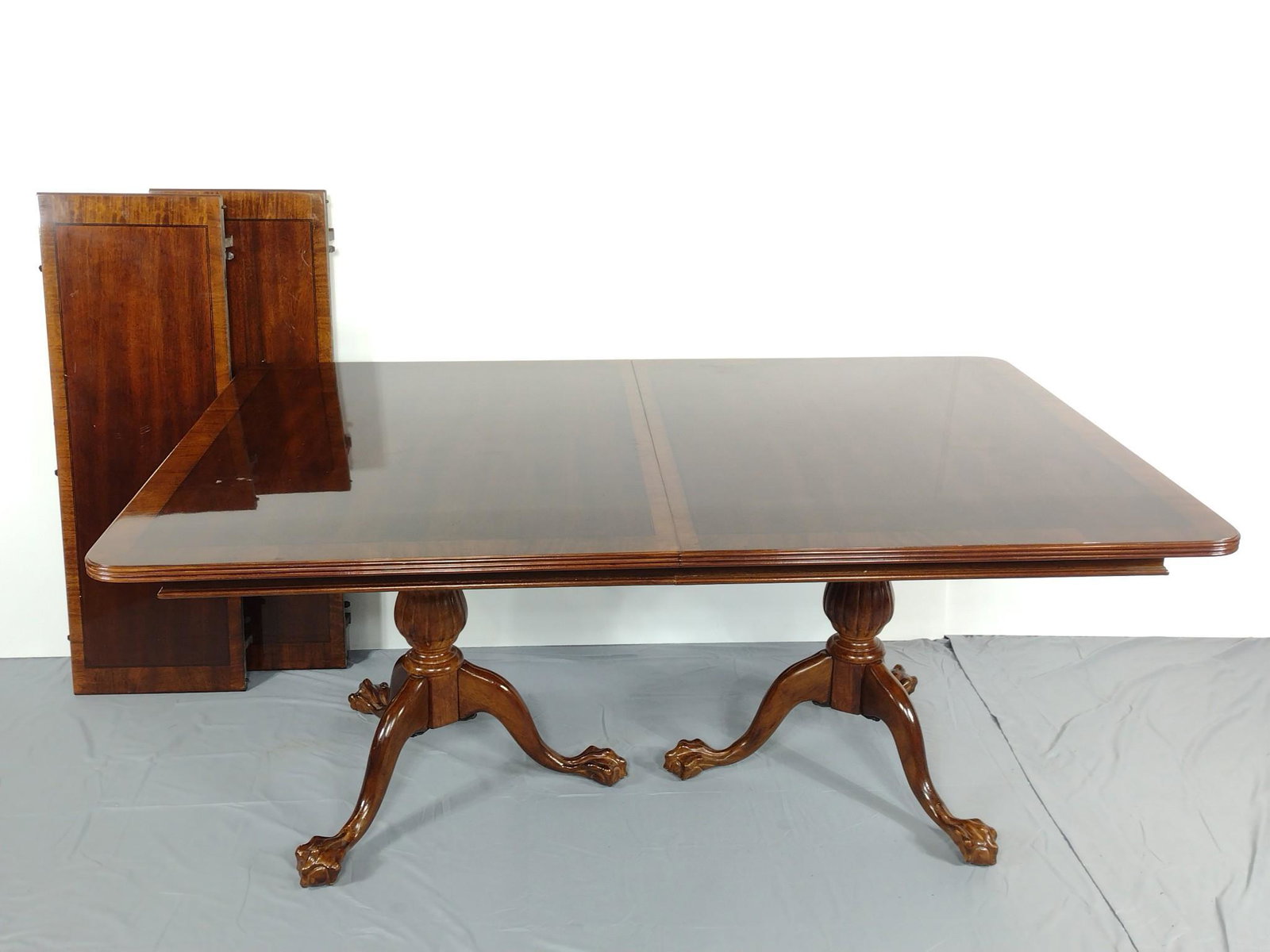 Chippendale Style Dining Room Table With Two Leaves (1 of 7)