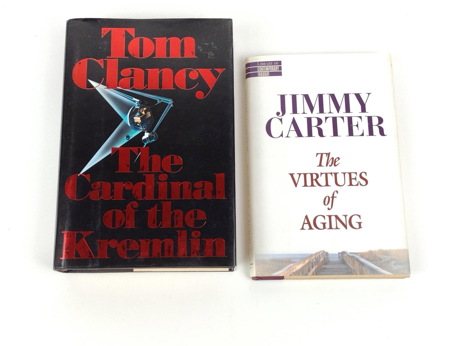 2 Signed Jimmy Carter and Tom Clancy Books (1 of 7)