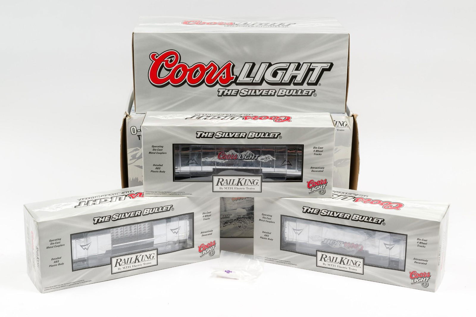 Coors Light Silver Bullet Train Set 1433 in OB (1 of 11)