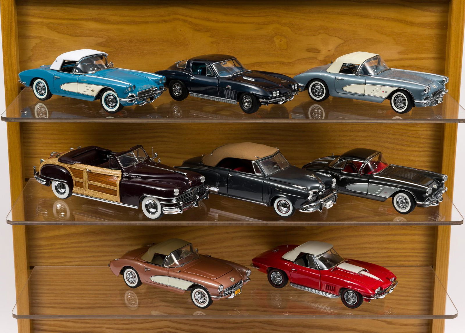 8 Danbury Mint Sports Cars Incl Corvettes (1 of 7)