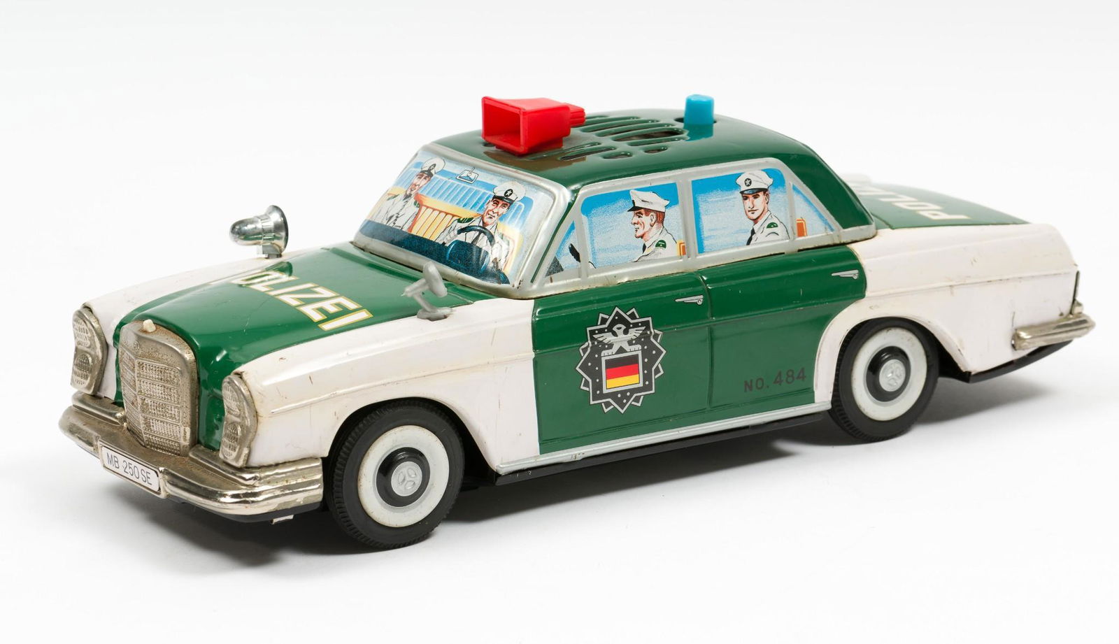 Tin Litho Polizei Police Car No. 484 (1 of 3)