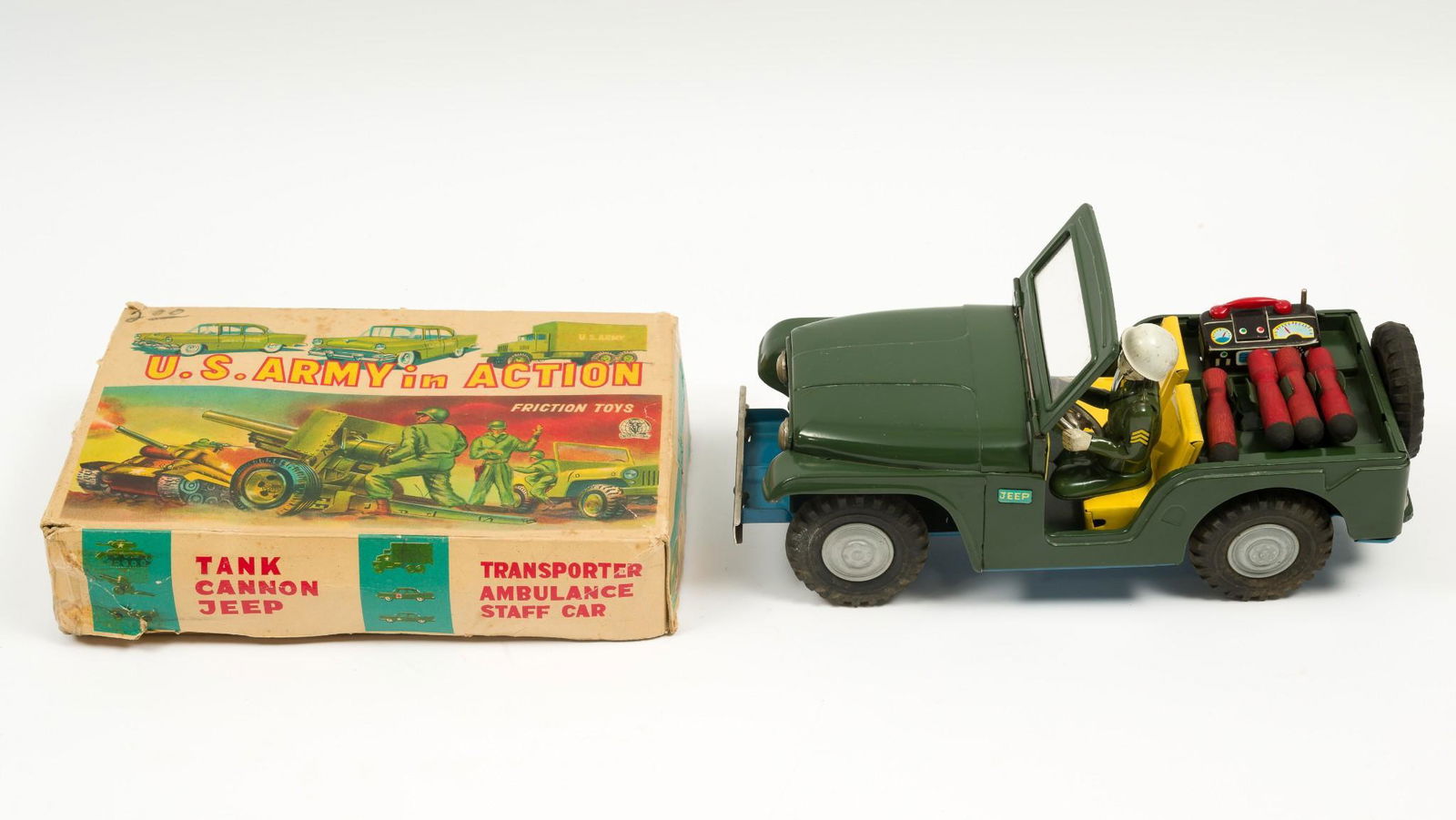 Tin Friction U.S. Army in Action & Army Jeep (1 of 4)