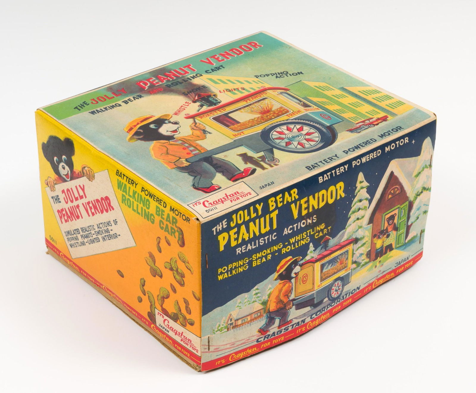 Cragstan Corp Jolly Bear Peanut Vendor in OB (1 of 2)