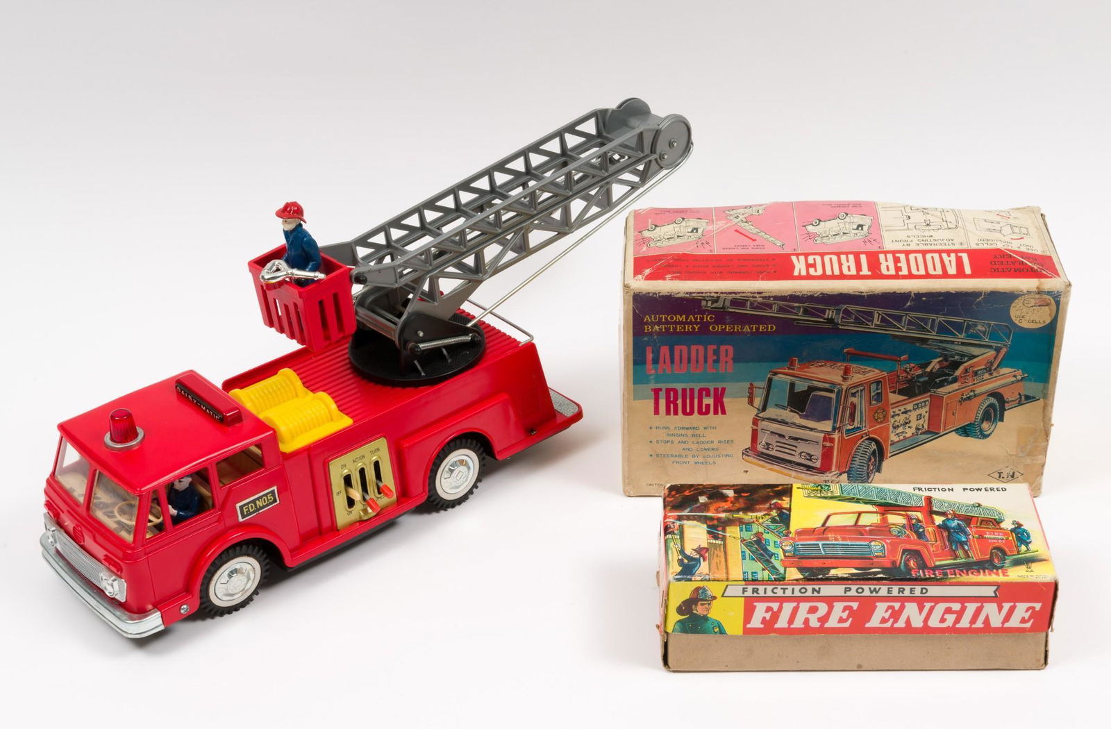 3 Made in Japan Toy Fire Engines Incl Usagiya (1 of 9)