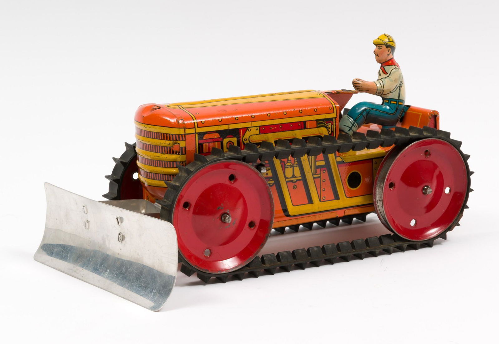 Marx Vintage Wind Up Climbing Tractor with Plow (1 of 3)